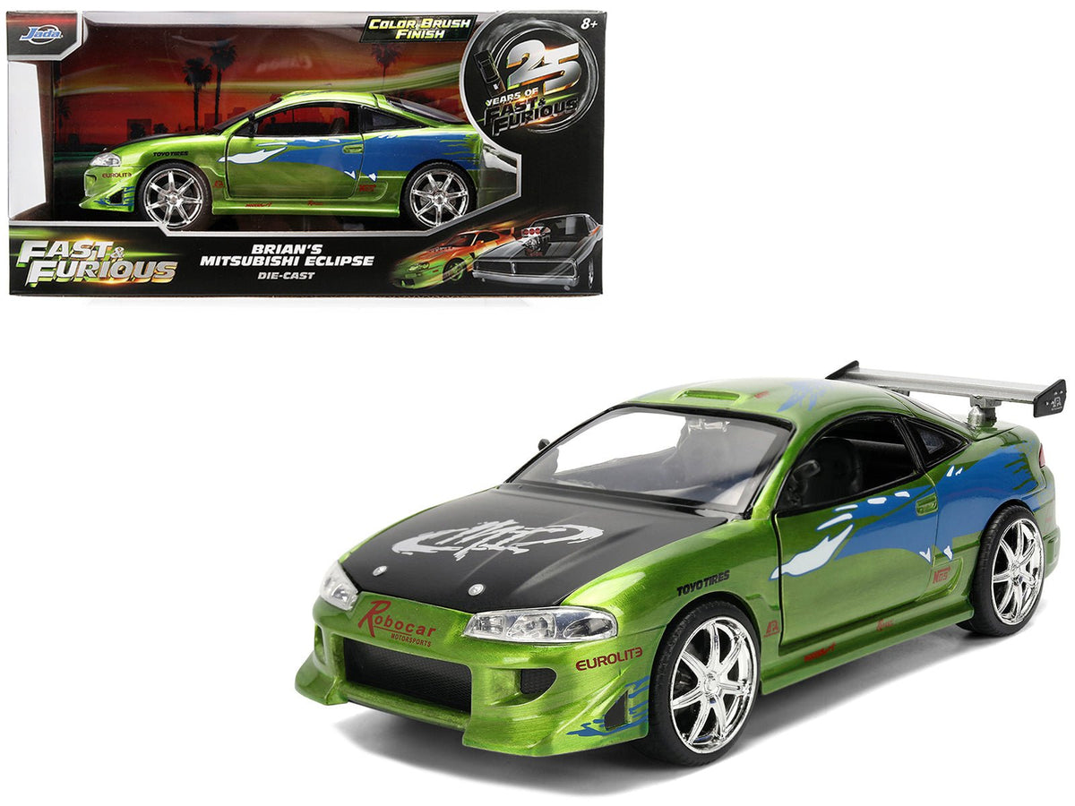 Rapid Vehicles Brian's Mitsubishi Eclipse Green Brush Finish "The Fast and the Furious" (2001)...