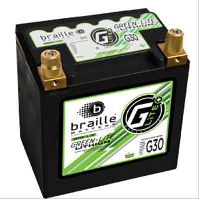 Braille Battery Green Lite Lithium Batteries - G30