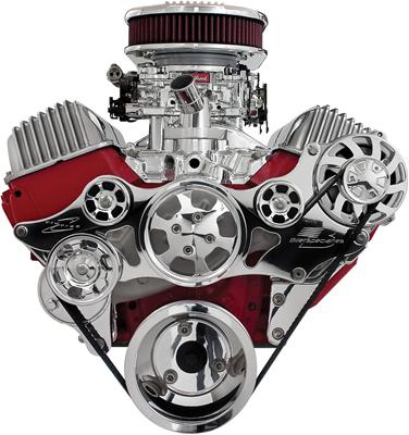 Billet Specialties Tru Trac Serpentine Systems without A/C - 14425