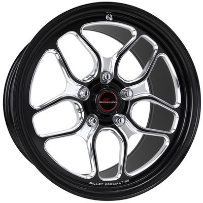 Billet Specialties Win Lite Drag Pack Black Wheels - S0662