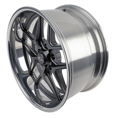 Billet Specialties TEC 5 Gunmetal Wheels with Polished Lip - S2645