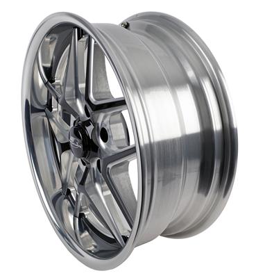 Billet Specialties TEC 5 Black Machined Wheels with Polished Lip - S2650