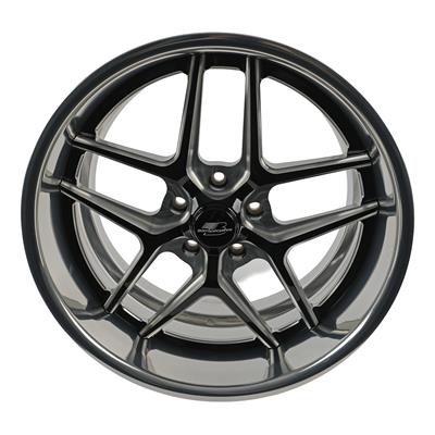 Billet Specialties TEC 5 Black Machined Wheels with Polished Lip - S2659