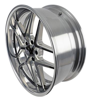 Billet Specialties TEC 5 Black Machined Wheels with Polished Lip - S2660