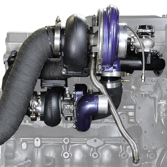 FR SPORT ATS Diesel 03-07 Dodge Cummins 5.9L Aurora 4000/7500 Compound Turbo Kit 202A472272 - View 2