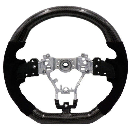 FR SPORT BLOX Racing 15-21 Subaru Carbon/Alcantara Steering Wheel Black Stitching BXSW-50010-B -...