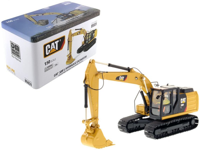 CAT Caterpillar 320F L Hydraulic Excavator with Operator "High Line Series" 1/50 Diecast Model by Diecast Masters free shipping USA