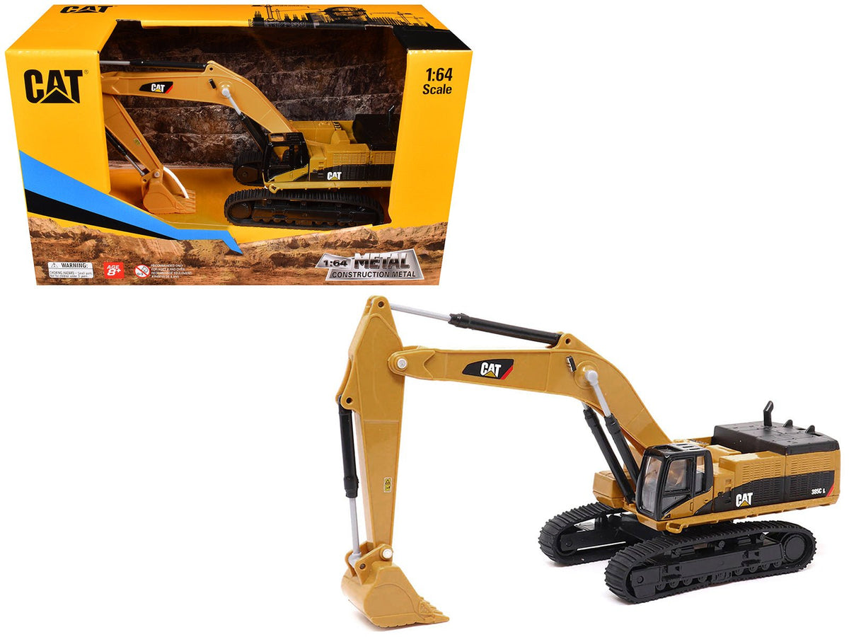 Rapid Vehicles CAT Caterpillar 385C L Hydraulic Excavator Yellow 1/64 Diecast Model by Diecast...