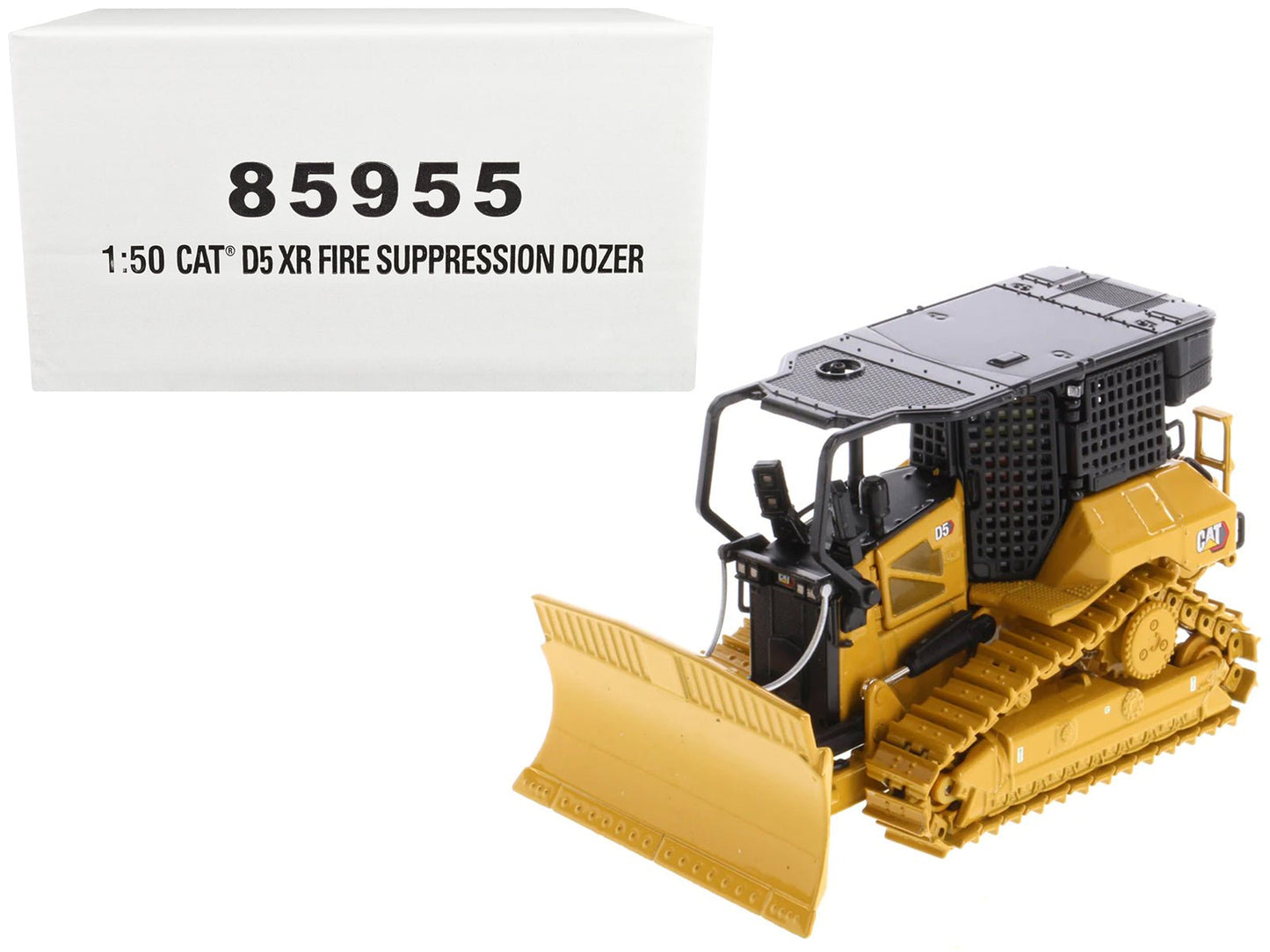 CAT Caterpillar D5 XR Fire Suppression Track Type Dozer Yellow "High Line" Series 1/50 Diecast Model by Diecast Masters free shipping USA