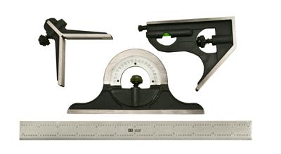 Chicago Brand Combination Square/Dial Protractor Center Gauge Sets - 50213