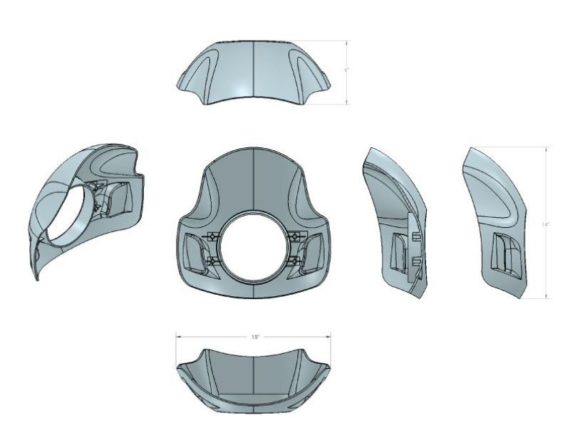 Burly Brand Cafe Sport Fairing B10-1001