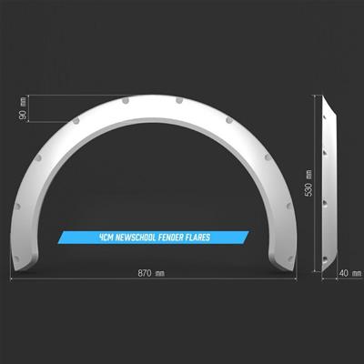 Clinched New School Fender Flares - NS4