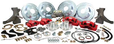 Classic Performance Complete Front and Rear Disc Brake Kits - 7387FRBK5BBR