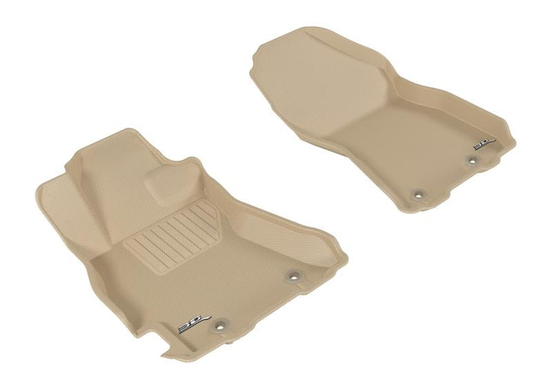 FR SPORT 3D MAXpider 2015-2019 Subaru Legacy/Outback Kagu 1st Row Floormat - Tan L1SB01311502