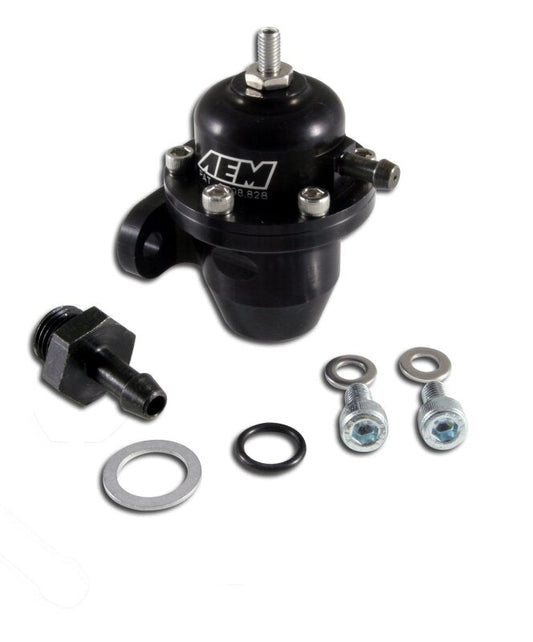 FR SPORT AEM Electronics Fuel Pressure Regulator Black Honda Acura - View 2