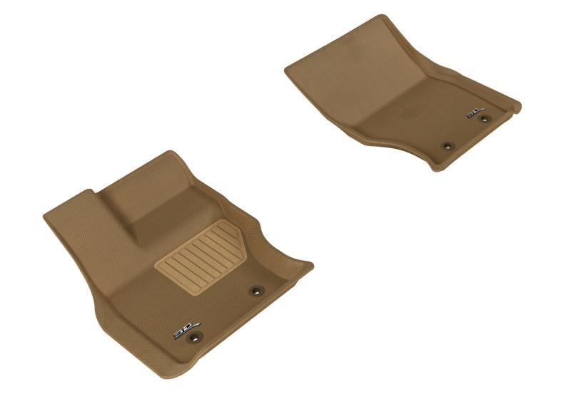 3D MAXpider 2013-2020 Land Rover Range Rover/Range Rover Sport Kagu 1st Row Floormat - Tan L1LR01011502