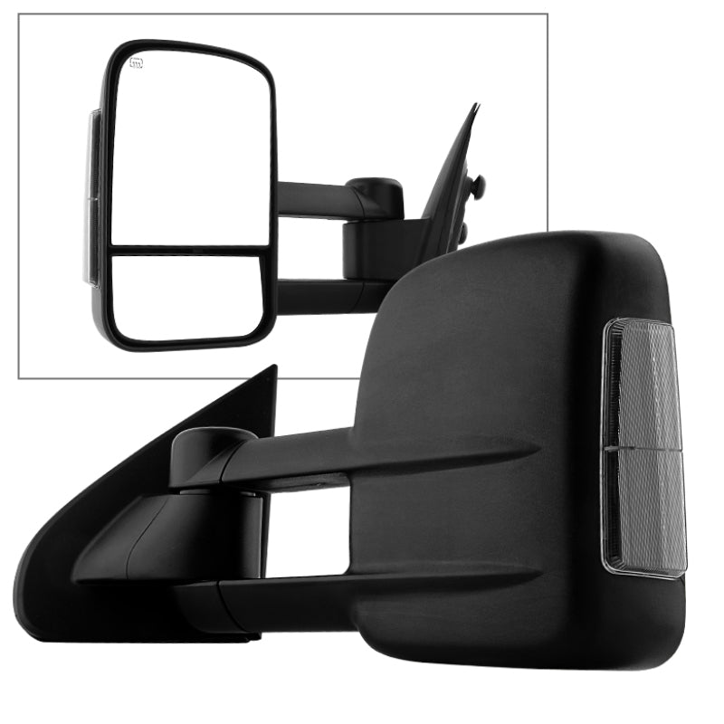 FR SPORT SPYDER Xtune Chevy Silverado 14-15 Heated Smoke LED Signal Telescoping Mirror Left...