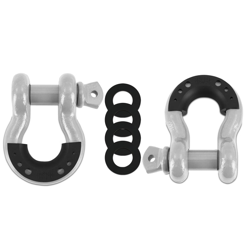 Borne Off-Road Borne D-Ring Shackle Set Grey BNDR-GR