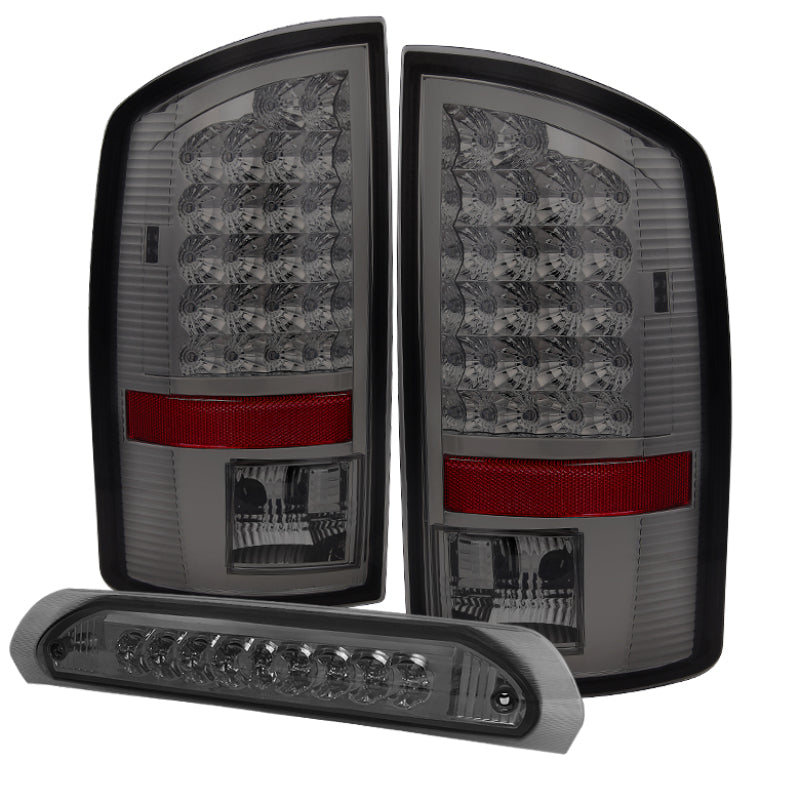 FR SPORT SPYDER Xtune Dodge Ram 02-06 1500 LED Tail Light w/ LED 3rd Brake Lamps- Smoked...