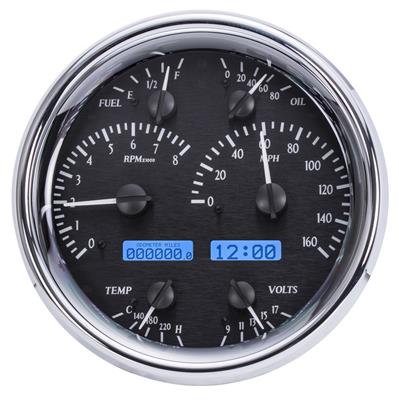 Dakota Digital VHX Series Universal Round Analog Gauge Kits - VHX1019KB
