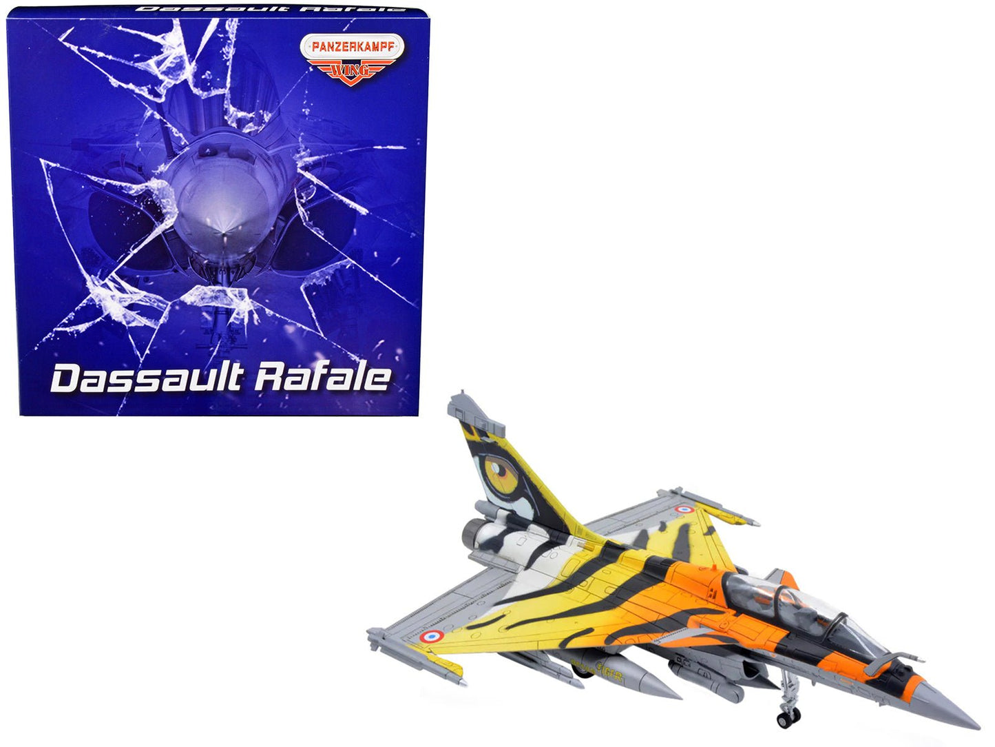Dassault Rafale B Fighter Jet "Ocean Tiger" with Missile Accessories "Panzerkampf Wing" Series 1/72 Scale Model by Panzerkampf free shipping USA