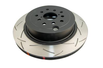 Disc Brakes Australia USA LLC 4000 T3 Slot KP [ Subaru WRX STi ( Brembo 4 Pot Spec "R" Yellow - DBA43051S10