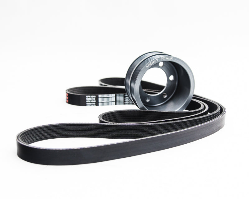 FR SPORT Agency Power AP 05-10 BMW M5/M6 (E60/E63) Lightweight Crank Pulley - Smoke AP-E60M5-130