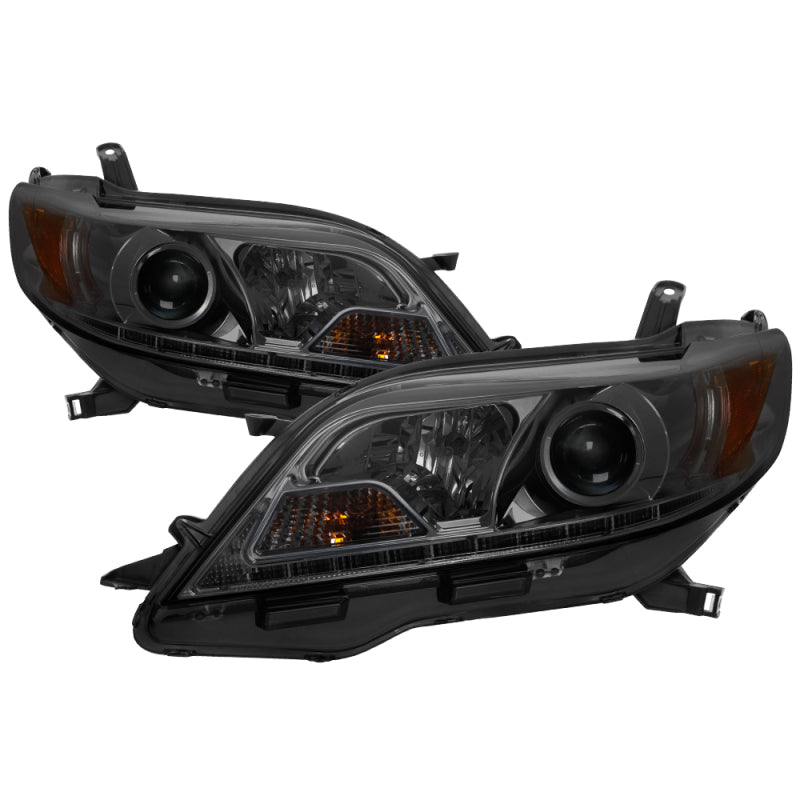 FR SPORT SPYDER 15-17 Toyota Sienna Projector Headlights - DRL LED - Smoke PRO-YD-TSEN15-DRL-SM...