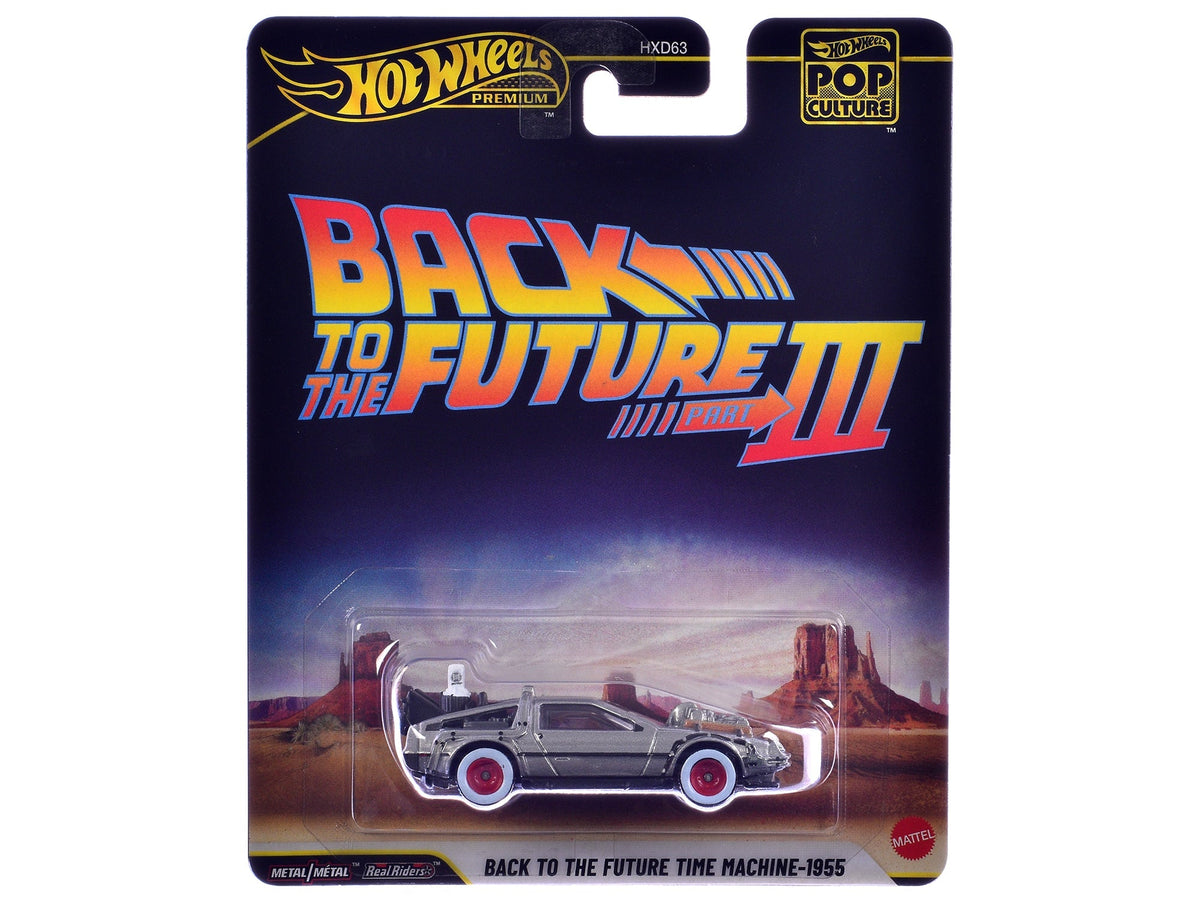 Rapid Vehicles DMC DeLorean Time Machine Brushed Metal "Back to the Future Part III" (1990) Movie...
