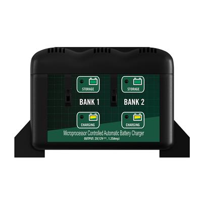 Deltran Two Bank Battery Tender Charging Stations - 0220165DLWH
