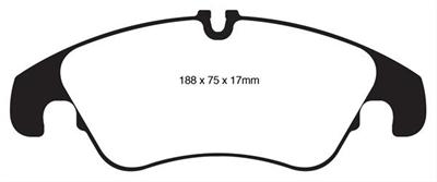 EBC Greenstuff Passenger Car Organic Brake Pads - DP22022