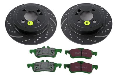 EBC Stage 10 Kits GreenStuff Brake Pads and GD Rotors - S10KR1155