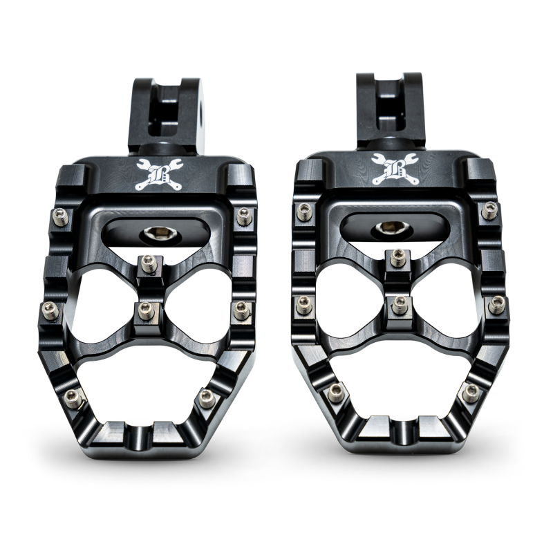 Burly Brand 18-24 M8 Softail MX-Evolution Passenger Pegs - Black B13-1017B