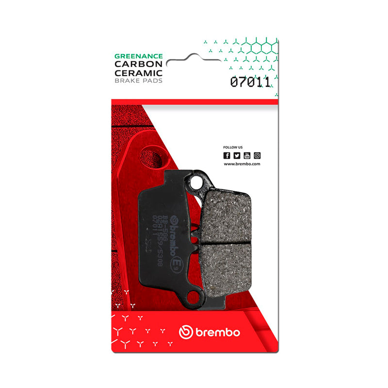 Brembo OE Honda Nh/Kymco Cobra/Kymco Fever/Kymco Heroism Carbon Ceramic Brake Pad - Front 07011