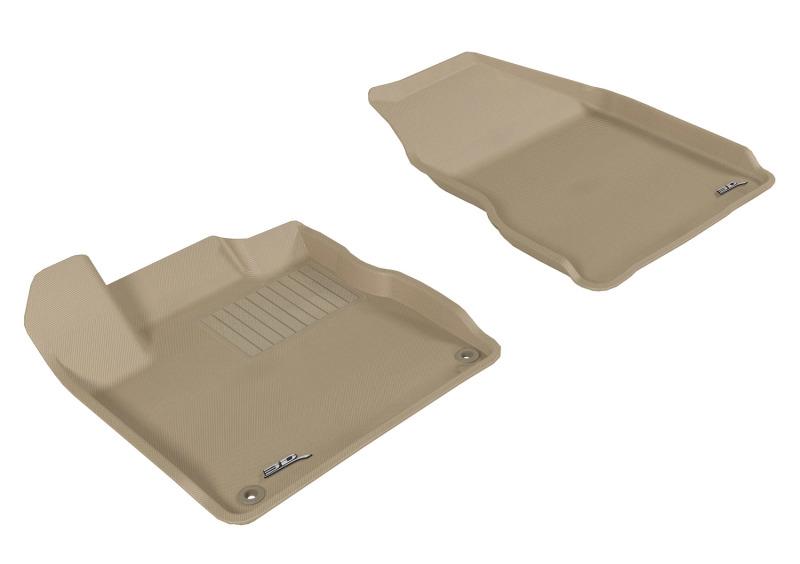 3D MAXpider 2009-2014 Nissan Murano Kagu 1st Row Floormat - Tan L1NS01811502