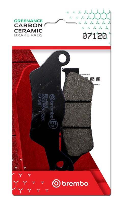 Brembo OE Aprilia Sr/Aprilia Sxr/Piaggio Typhoon Carbon Ceramic Brake Pad - Front 07120