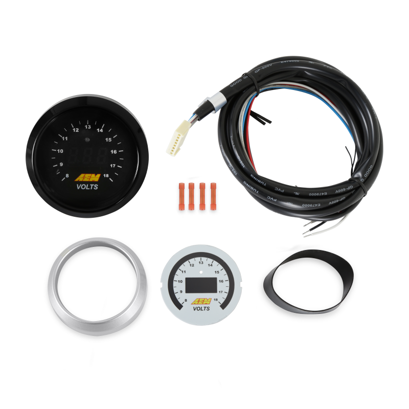797 Performance, LLC AEM 52mm Voltmeter Digital Gauge - View 7