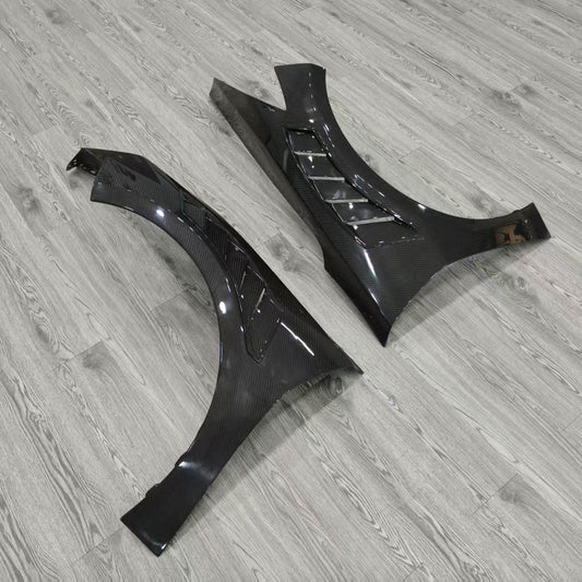 STG Style Dry Carbon Fiber Vented Front Fenders for Chevrolet Corvette C8 Stingray