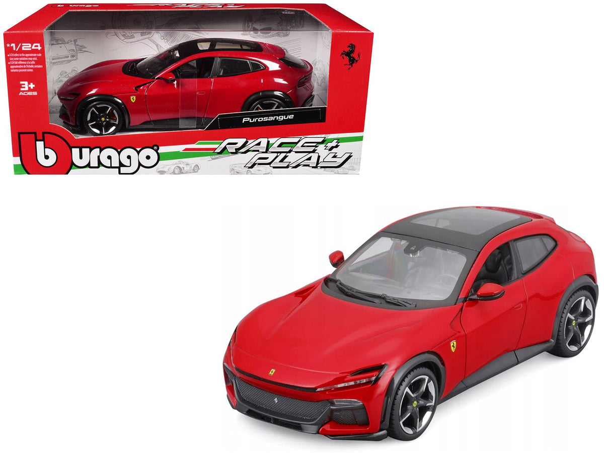 Rapid Vehicles Ferrari Purosangue Red with Sunroof "Race + Play" Series 1/24 Diecast Model Car by...