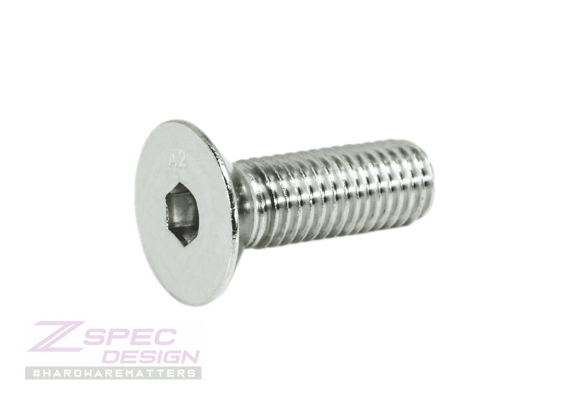 ZSPEC M10-1.5x30mm Flat-Head FHSC Fasteners, Stainless, Per Each
