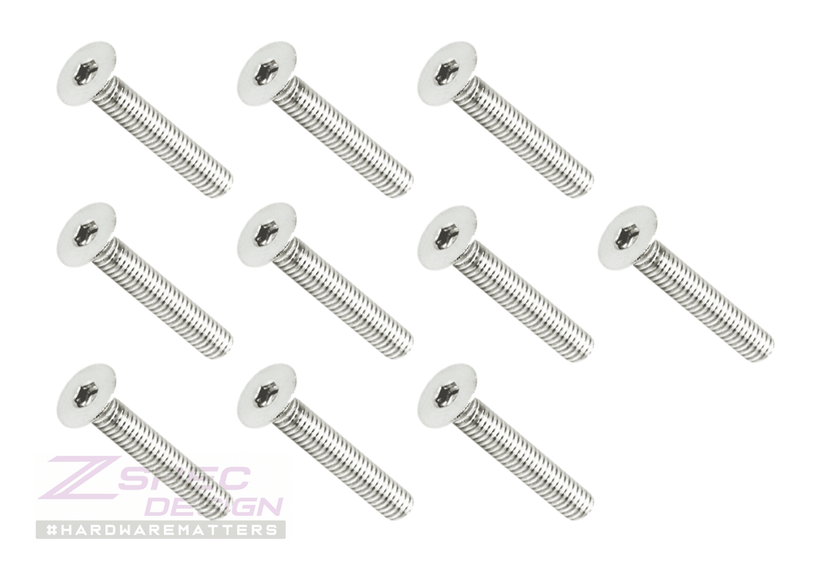 ZSPEC M4-0.7x25mm Fasteners, FHSC, Stainless Steel SUS304, 10-Pack