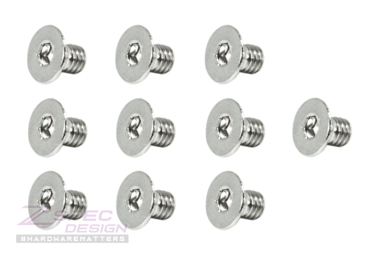 ZSPEC M4-0.7x6mm Fasteners, FHSC, Stainless Steel SUS304, 10-Pack