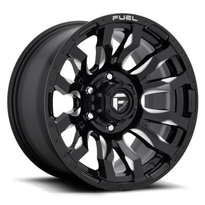 Fuel Off-Road Blitz D673 Gloss Black Wheels with Milled Accents - D67316808445