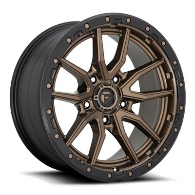 Fuel Off-Road Rebel D681 Matte Bronze Wheels with Black Ring - D68120008447
