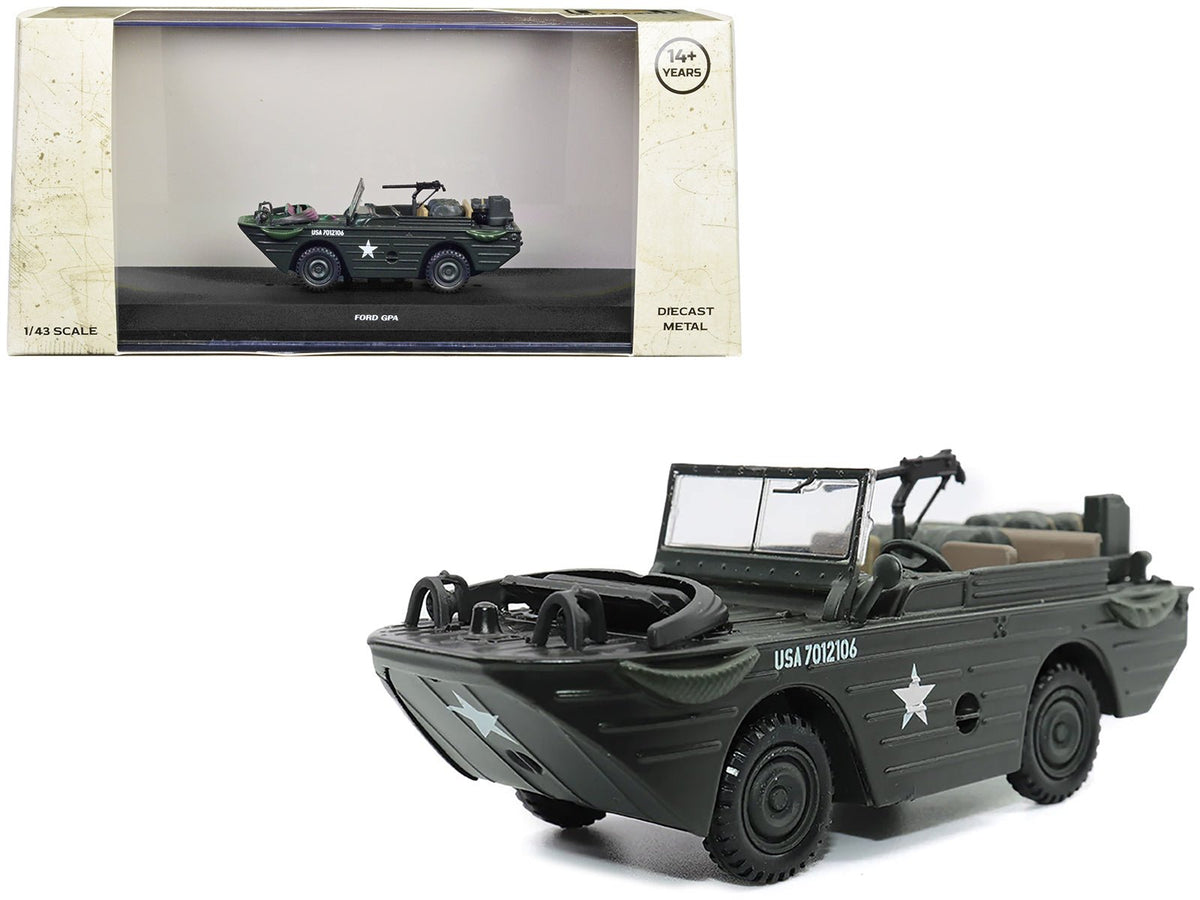 Rapid Vehicles Ford GPA Amphibious Vehicle Olive Drab "United States Army" 1/43 Diecast Model by...