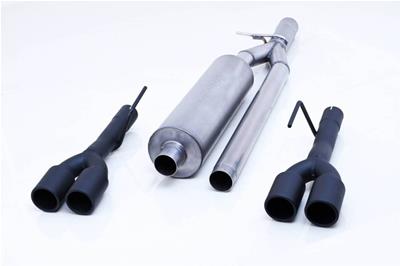 Gibson Elite Black Series Split Rear Exhaust Systems - 65718B