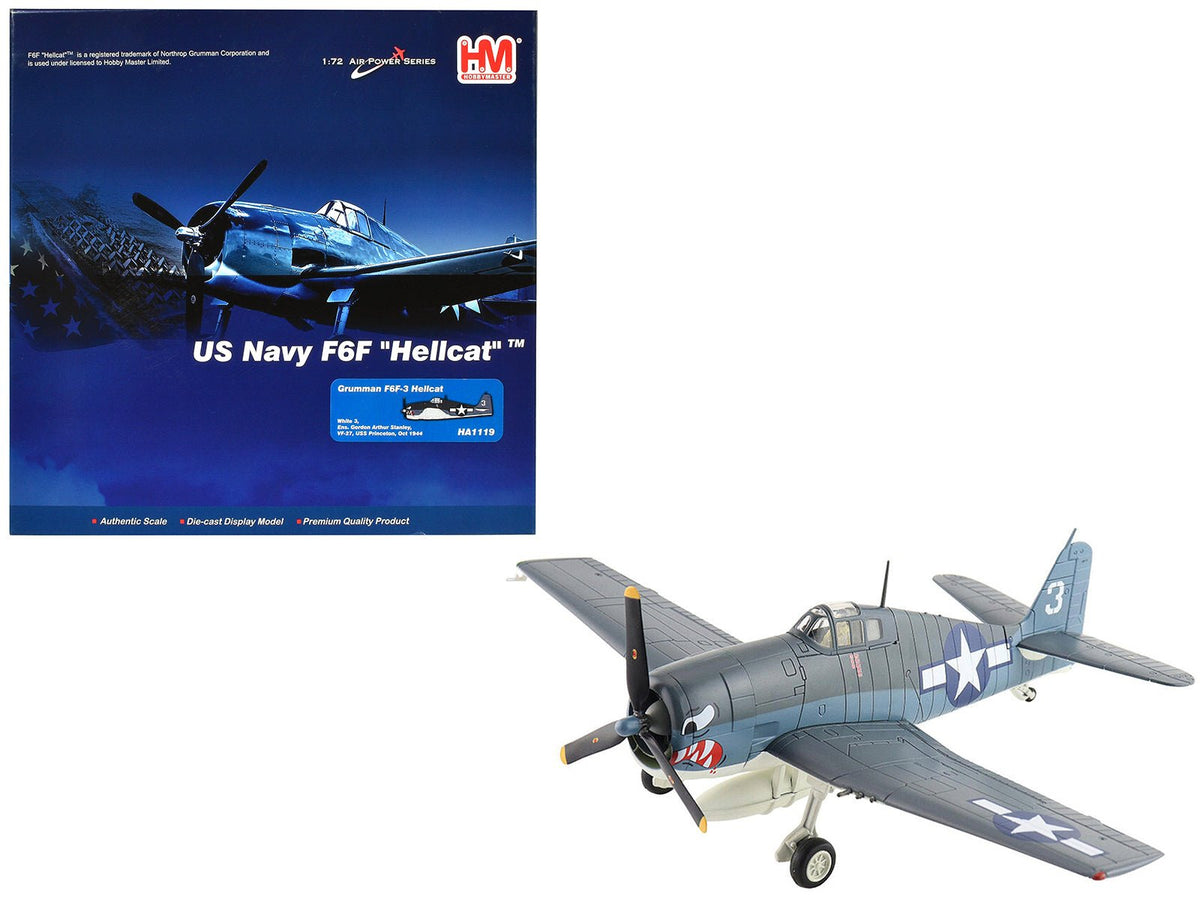Rapid Vehicles Grumman F6F-3 Hellcat Fighter Aircraft "Ens. Gordon Arthur Stanley VF-27 USS...