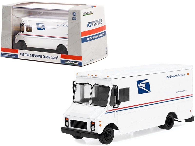 Rapid Vehicles Grumman Olson Custom Delivery Truck White USPS "United States Postal Service" 1/43...