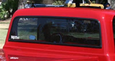 Brothers Trucks Rear Window Glass - RGR72LGCLEAR