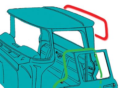 Brothers Trucks Weatherstrip Seals - RWG72BD